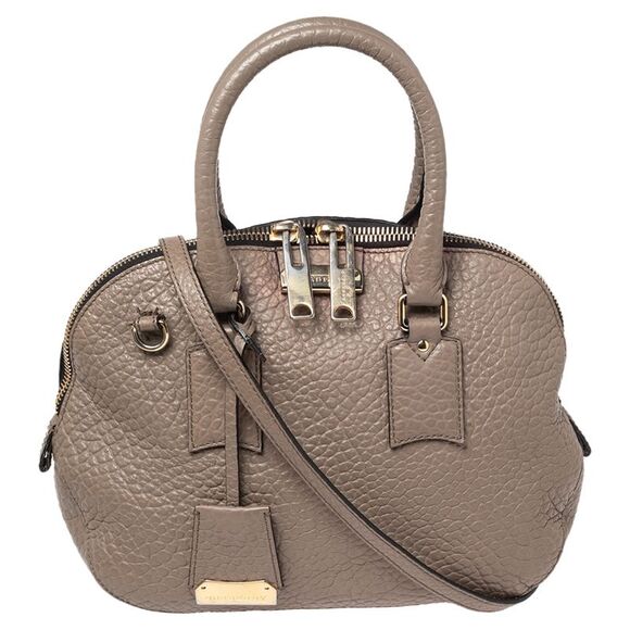 Burberry Grey Grain Leather Orchard Satchel - Picture 1 of 4